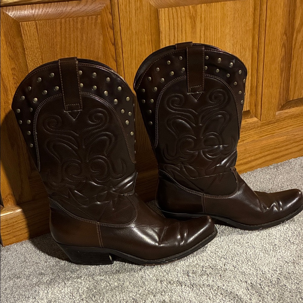 Brown Western Cowboy Boots